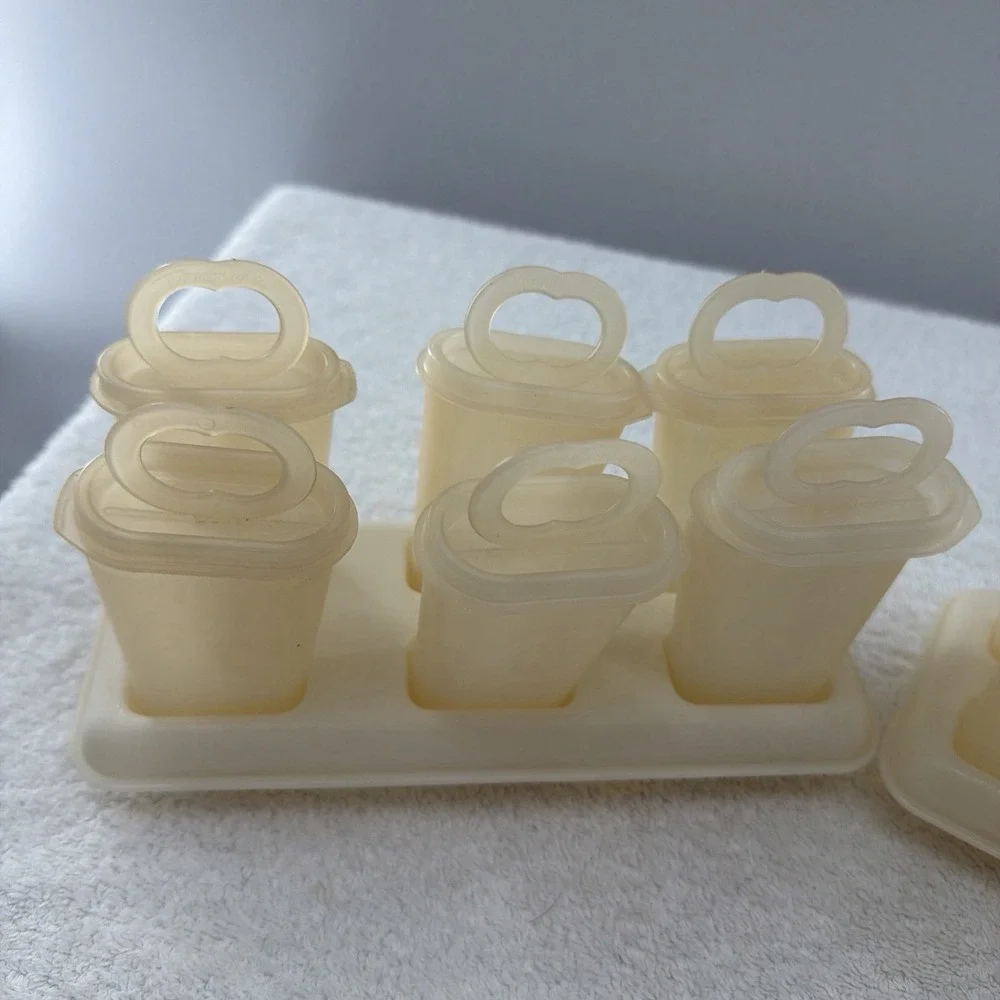 Vintage Tupperware Popsicle Freezer Pop Makers 2 Sets 12 Molds 2 Trays Complete